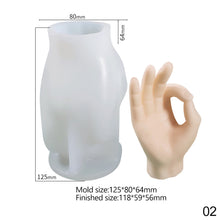 Load image into Gallery viewer, Creative Gesture Candle Silicone Mold Aromatherapy Plaster Silicone Mold DIY Crafts Home Decorations 3D Buddha Hand Candle Mold