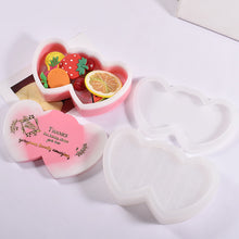 Load image into Gallery viewer, DIY Epoxy Resin Mold Heart Love Checkerboard Multilayer Storage Box Silicone Molds For Resin Mold Handcraft Home Decor Jewelry Making