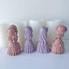 Load image into Gallery viewer, Princess Doll Candle Silicone Mold DIY Gypsum Form Carving Art Aromatherapy Plaster Resin Mold Home Decoration Wedding Gifts