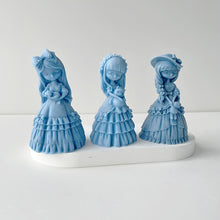 Load image into Gallery viewer, Princess Doll Candle Silicone Mold DIY Gypsum Form Carving Art Aromatherapy Plaster Resin Mold Home Decoration Wedding Gifts