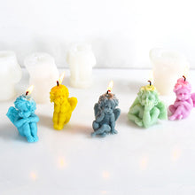 Load image into Gallery viewer, Angel Candle Silicone Mold 3D Cute Angel Hand Soap Aromatherapy Gypsum Candle Ornaments Silicone Mold