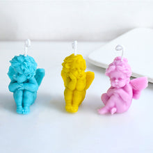 Load image into Gallery viewer, Angel Candle Silicone Mold 3D Cute Angel Hand Soap Aromatherapy Gypsum Candle Ornaments Silicone Mold