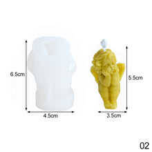 Load image into Gallery viewer, Angel Candle Silicone Mold 3D Cute Angel Hand Soap Aromatherapy Gypsum Candle Ornaments Silicone Mold