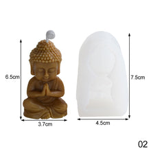 Load image into Gallery viewer, 3D Buddha Silicone Candle Mold Church Buddha Incense Candle Plaster Decoration Mold DIY Church Candle Production Supplies