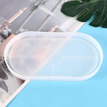 Load image into Gallery viewer, Oval Storage Tray Mold Coaster UV Epoxy Resin Mold For DIY Family Party Table Decoration Irregular Tea Coaster Silicone Molds