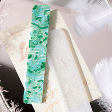 Load image into Gallery viewer, Silicone Bookmark Mold DIY Crystal Epoxy Resin Mold Leaves Cat's Claw Love Flower Rectangular Full Page Bookmark Silicone Mould