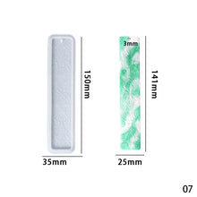 Load image into Gallery viewer, Silicone Bookmark Mold DIY Crystal Epoxy Resin Mold Leaves Cat's Claw Love Flower Rectangular Full Page Bookmark Silicone Mould
