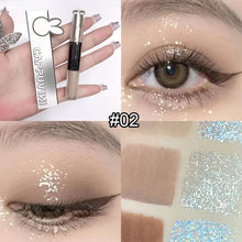 Load image into Gallery viewer, 8 Colors Double Head Liquid Eye Shadow Matte Pearlescent Long-lasting Liquid Eye Shadow Shiny Eye Makeup Cosmetics