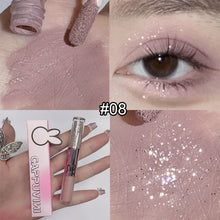 Load image into Gallery viewer, 8 Colors Double Head Liquid Eye Shadow Matte Pearlescent Long-lasting Liquid Eye Shadow Shiny Eye Makeup Cosmetics