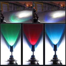 Load image into Gallery viewer, RGB H4/H7/P15D/BA20D Motorcycle Headlight LED Hi/Low Canbus Led Bulb Moto Fog Driving Lights DRL Scooter Front Lamp
