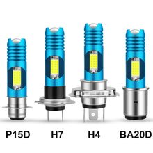 Load image into Gallery viewer, RGB H4/H7/P15D/BA20D Motorcycle Headlight LED Hi/Low Canbus Led Bulb Moto Fog Driving Lights DRL Scooter Front Lamp