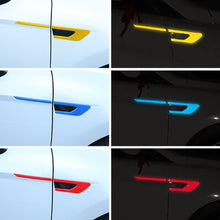 Load image into Gallery viewer, 2Pcs Reflective Car Tape Bumper Reflective Stickers Strip Warning Safety Mark Carbon Fiber Auto Styling Accessories