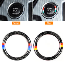 Load image into Gallery viewer, Car Start Decoration Circle Decal Stickers Start Up Engine One-Click Button For BMW 3 Series E90 E92 E93 320i Z4 E89 2009-2012