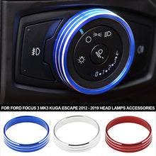 Load image into Gallery viewer, Car Front Head Lights Switch Button Knob Cover Trim Fit for Ford Focus 3 MK3 Kuga Escape 2012 - 2019 Head Lamps Accessories