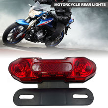 Load image into Gallery viewer, 1Pc 12V Motorcycle Electric Bicycle Ebike Taillight Signal Rear Rack Lamp Tail Light Night Traffic Warning Light