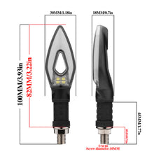 Load image into Gallery viewer, 1PC Universal Motorcycle 13LED 12V Amber+Blue/Red/White Double Color Turn Signal Indicator Light Blinker