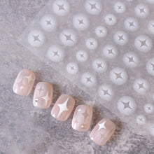 Load image into Gallery viewer, Nail Enhancement Adhesive Sticker Half-transparent Hollow Butterfly Love Nail Stickers Manicure Accessories