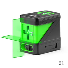 Load image into Gallery viewer, 2 Lines Mini Green Laser Level Vertical & Horizontal Cross Line Super Powerful Laser Beam Line Without Battery