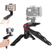 Load image into Gallery viewer, Mini Tripod for Phone Smartphone Handheld Tripie for Cell Phone Tabletop Tripod for Gopro Action Camera Holder Tripode Go Pro