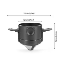 Load image into Gallery viewer, Foldable Stainless Steel Coffee Filter Drip Coffee Tea Holder Reusable Paperless Coffee Strainer Coffee Funnel Pour Over Holder