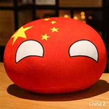 Load image into Gallery viewer, 10cm Creativity Polandball Plush Pendant Country Ball Plush Keyring Gift MINI Ball Toy ITALY Korea USSR Handbag Decorations Keychain