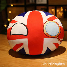 Load image into Gallery viewer, 10cm Creativity Polandball Plush Pendant Country Ball Plush Keyring Gift MINI Ball Toy ITALY Korea USSR Handbag Decorations Keychain