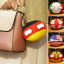 Load image into Gallery viewer, 10cm Creativity Polandball Plush Pendant Country Ball Plush Keyring Gift MINI Ball Toy ITALY Korea USSR Handbag Decorations Keychain