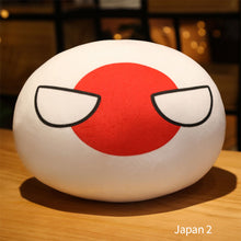 Load image into Gallery viewer, 10cm Creativity Polandball Plush Pendant Country Ball Plush Keyring Gift MINI Ball Toy ITALY Korea USSR Handbag Decorations Keychain