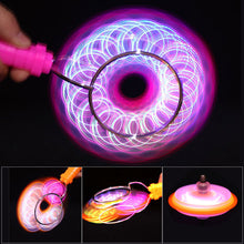 Load image into Gallery viewer, Colorful Luminous Gyro Magnetic Spinning Top Rotating Gyroscope LED Light Gyro Wheel Magic Spinning Yo-Yo Ball Kids Children's Gift Christmas toy