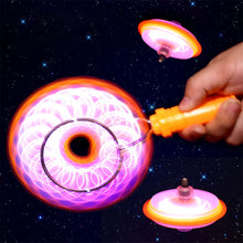 Load image into Gallery viewer, Colorful Luminous Gyro Magnetic Spinning Top Rotating Gyroscope LED Light Gyro Wheel Magic Spinning Yo-Yo Ball Kids Children's Gift Christmas toy