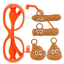 Load image into Gallery viewer, Funny Poop Fishing Game Kids Glasses Hook Poops Game Party Props Glasses Hanging Poop Head Sports Office Interactive Toys