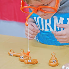 Load image into Gallery viewer, Funny Poop Fishing Game Kids Glasses Hook Poops Game Party Props Glasses Hanging Poop Head Sports Office Interactive Toys