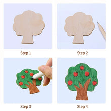 Load image into Gallery viewer, 20pcs Montessori Toys Wooden Kids Drawing Toys DIY Painting Template Stencils Coloring Puzzle Learning Educational Toys for Children Gift