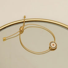 Load image into Gallery viewer, Fashion Vintage Enamel Small Daisy Bracelet Flower Design Sense Pull Adjustable Personality Women Creative Bracelet