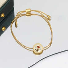 Load image into Gallery viewer, Sweet Tulip Bracelet Light Luxury High Sense Design Fashionable Temperament Simple and Versatile Bracelet Versatile Bracelet