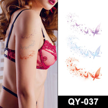 Load image into Gallery viewer, Butterfly Tattoo Sticker Waterproof Durable Snake Pistol for Men and Women Color Artistic Flower Totem Waterproof Tattoo Sticker