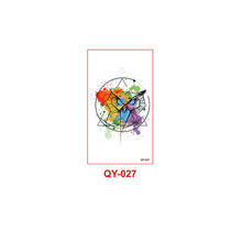 Load image into Gallery viewer, Butterfly Tattoo Sticker Waterproof Durable Snake Pistol for Men and Women Color Artistic Flower Totem Waterproof Tattoo Sticker