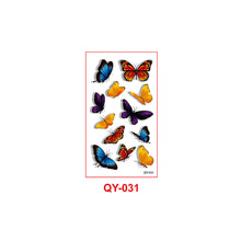 Load image into Gallery viewer, Butterfly Tattoo Sticker Waterproof Durable Snake Pistol for Men and Women Color Artistic Flower Totem Waterproof Tattoo Sticker