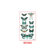 Load image into Gallery viewer, Butterfly Tattoo Sticker Waterproof Durable Snake Pistol for Men and Women Color Artistic Flower Totem Waterproof Tattoo Sticker