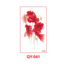 Load image into Gallery viewer, Small Fresh Tattoo Sticker Waterproof Durable Snake Pistol for Men and Women Color Artistic Flower Totem Waterproof Tattoo Sticker