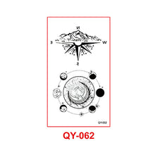 Load image into Gallery viewer, Small Fresh Tattoo Sticker Waterproof Durable Snake Pistol for Men and Women Color Artistic Flower Totem Waterproof Tattoo Sticker