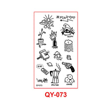 Load image into Gallery viewer, Small Fresh Tattoo Sticker Waterproof Durable Snake Pistol for Men and Women Color Artistic Flower Totem Waterproof Tattoo Sticker