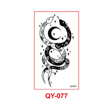 Load image into Gallery viewer, Small Fresh Tattoo Sticker Waterproof Durable Snake Pistol for Men and Women Color Artistic Flower Totem Waterproof Tattoo Sticker