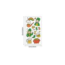 Load image into Gallery viewer, Children's St. Patrick's Day Theme Tattoo Sticker Clover Face Sticker Irish Day Tattoo Sticker Creative Children Tattoo Sticker