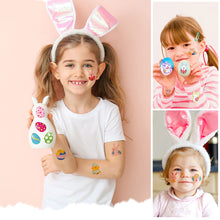 Load image into Gallery viewer, Children's Easter Rabbit Tattoo Sticker Kids Cute Animals Carrot Waterproof Sweatproof Tattoo Stickers Temporary Body Art Tattoo