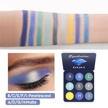 Load image into Gallery viewer, Colorful 9-color Eye Shadow Plate Waterproof Pearlescent Matte Pumpkin Color Earth Color Nine Palace Grid Makeup Plate
