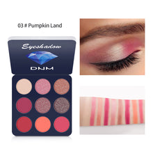 Load image into Gallery viewer, Colorful 9-color Eye Shadow Plate Waterproof Pearlescent Matte Pumpkin Color Earth Color Nine Palace Grid Makeup Plate