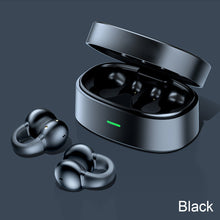 Load image into Gallery viewer, Earphone Bluetooth 5.3 Ear Clip on Ear Earring Wireless Headphones Sports Headsets Ear Hook with Mic