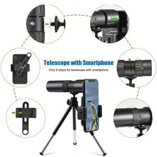 Load image into Gallery viewer, Professional Monocular Telescope Powerful Binoculars with Tripod&phone Holder for Camping Travel Portable Telescope 4K 10-300X40