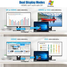 Load image into Gallery viewer, USB C Dock Dual HDMI-compatible VGA USB Hub Adapter Type C Laptop Docking Station For HP Elitebook Dell XPS Lenovo ThinkPad Asus